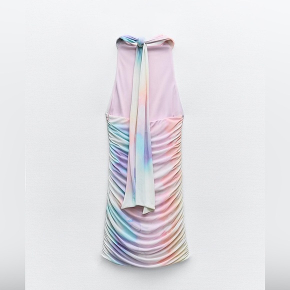 ZARA Pastel Tie Dye Tulle Dress NWT! - Picture 4 of 4